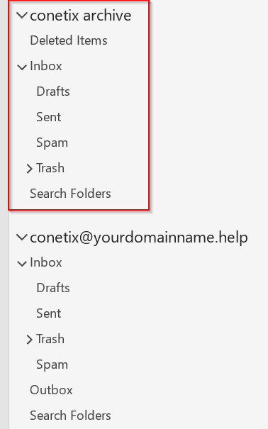 archiving emails in outlook in new offline data file