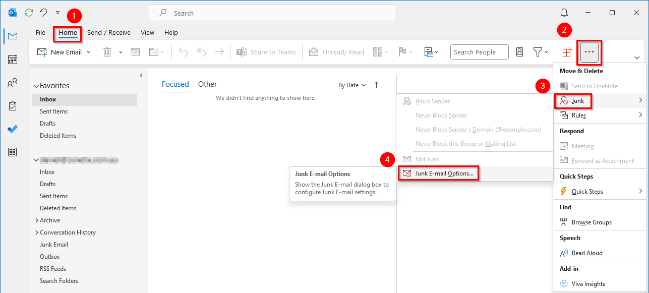 microsoft outlook – how to whitelist an email address