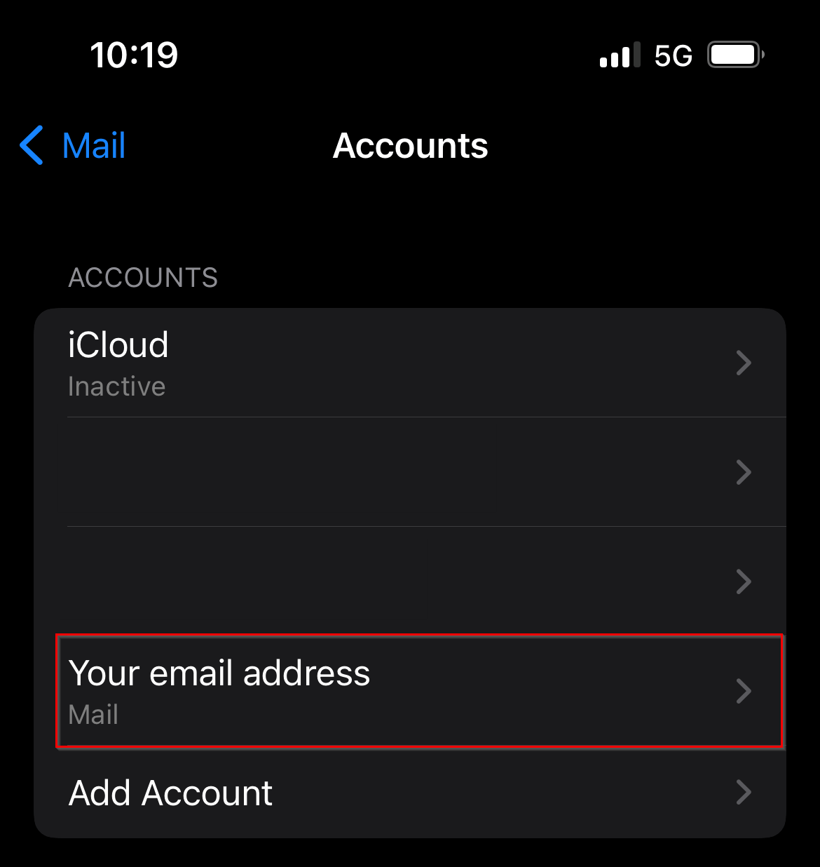 iphone - update incoming and outgoing email settings