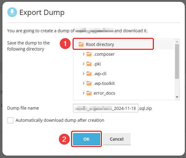 how to create a manual zip backup of your website