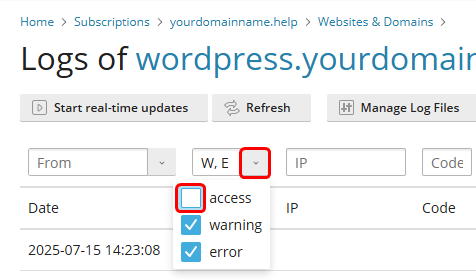 diagnosing wordpress critical error