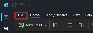 outlook classic - update email settings