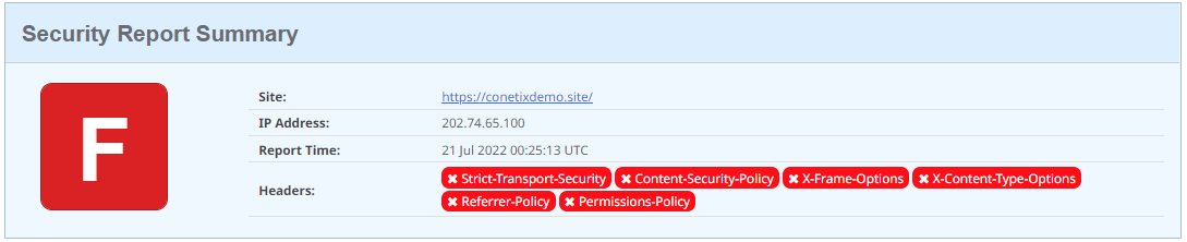 security headers before