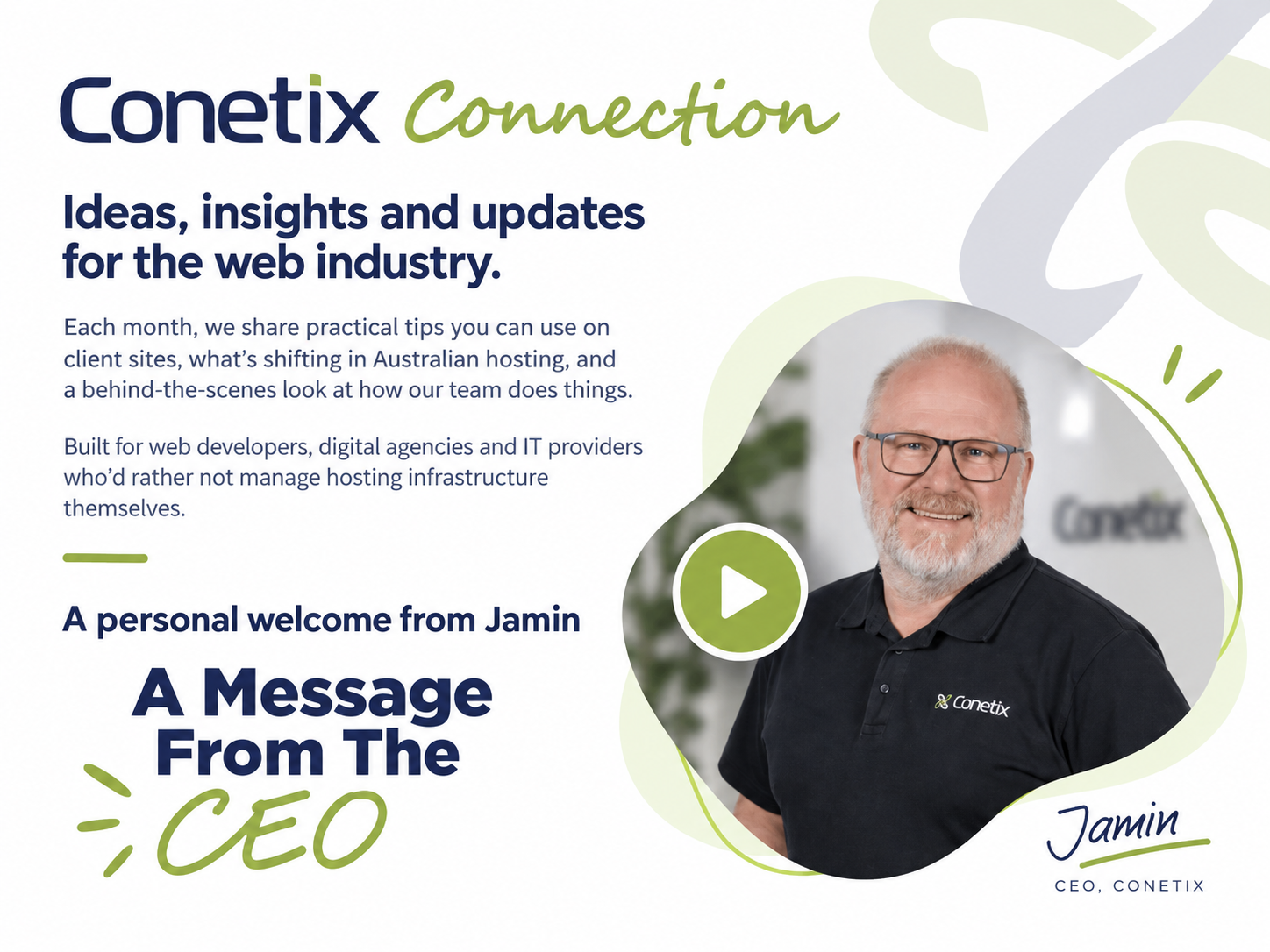 a message from the conetix ceo